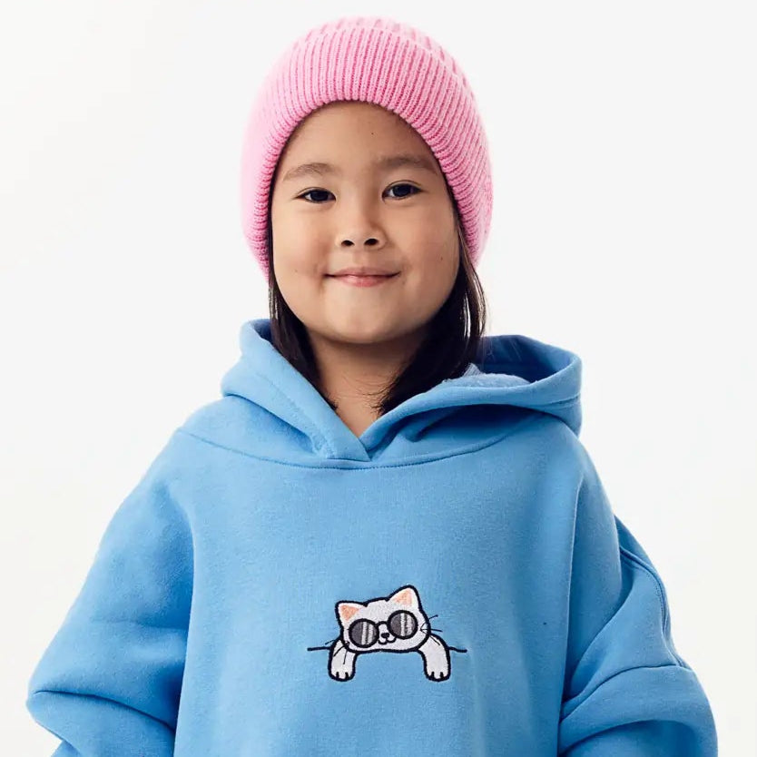 Chill Cat Hoodie – Embroidered