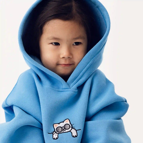 Chill Cat Hoodie – Embroidered