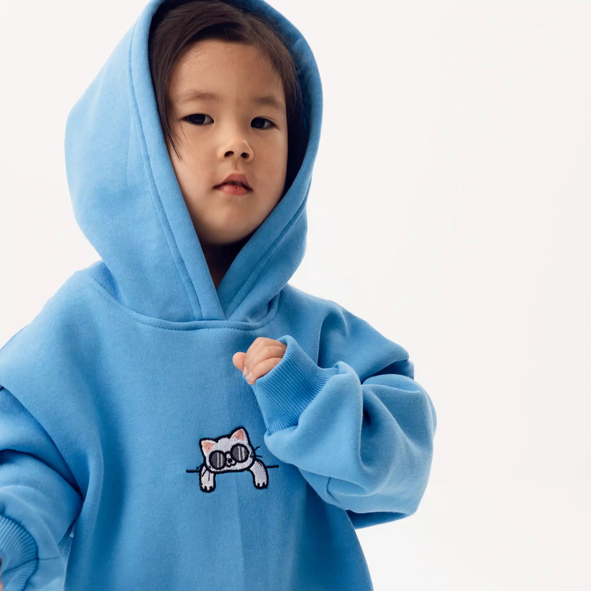 Chill Cat Hoodie – Embroidered