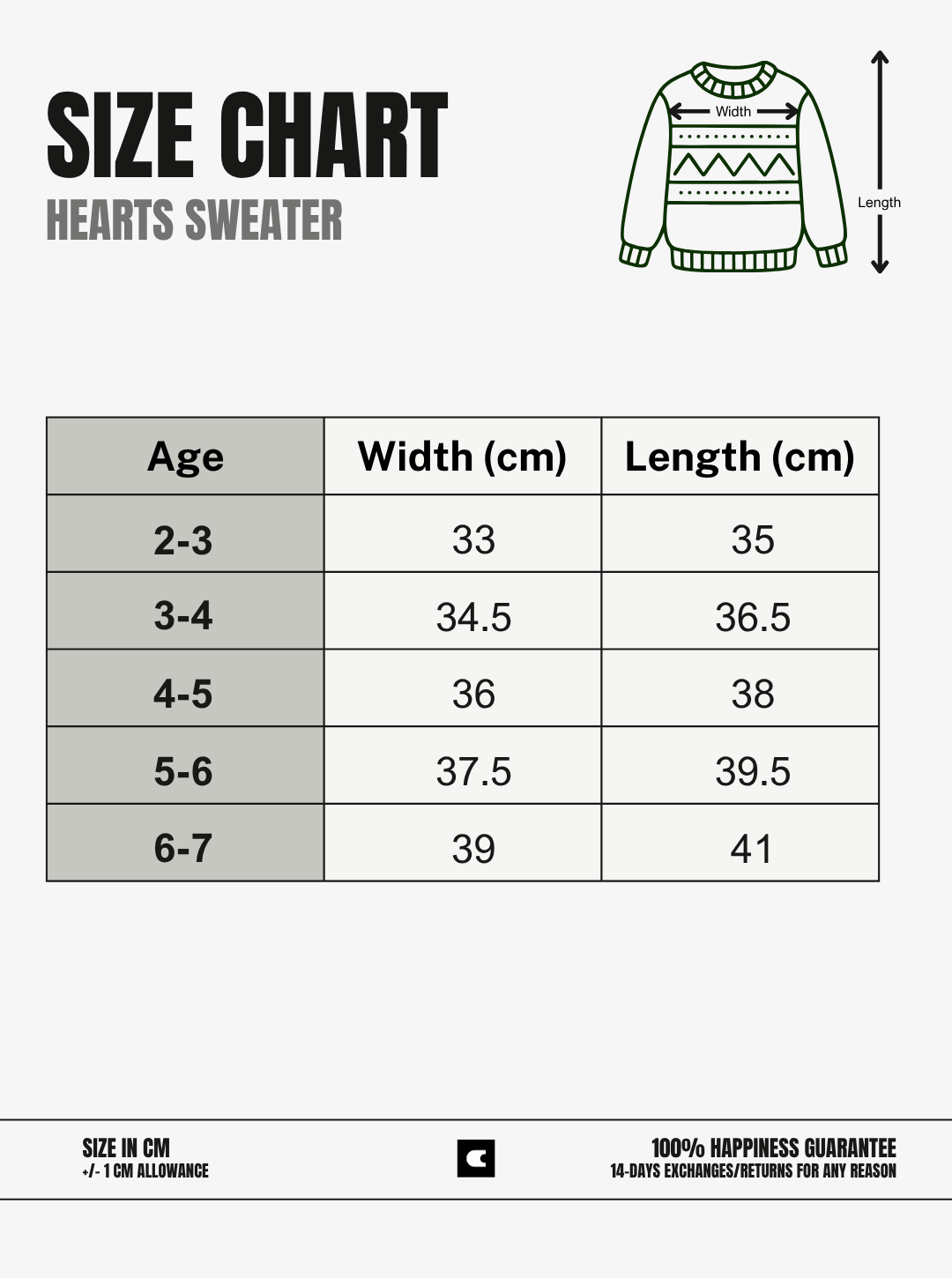 Festive Hearts Sweater