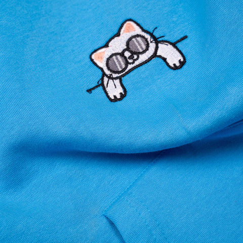 Chill Cat Hoodie – Embroidered