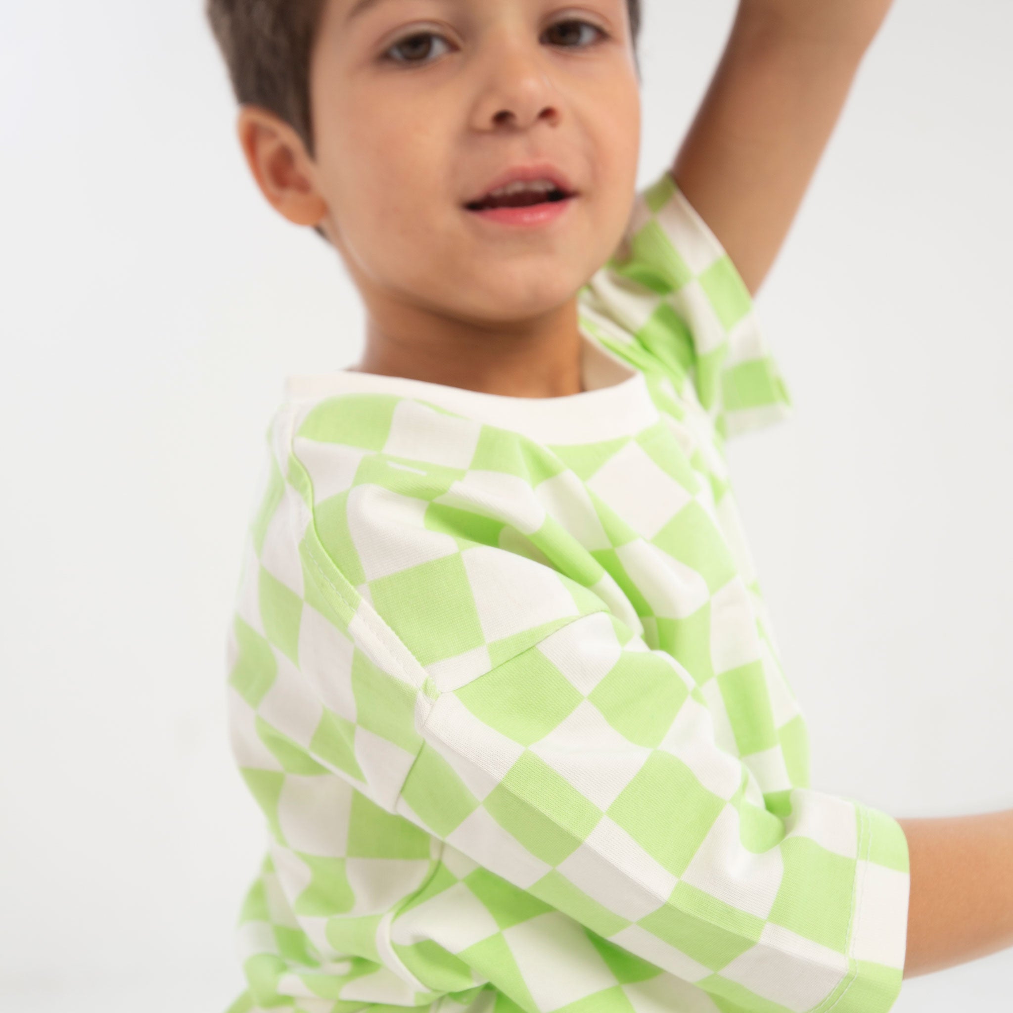 Checkerboard Oversized Tee