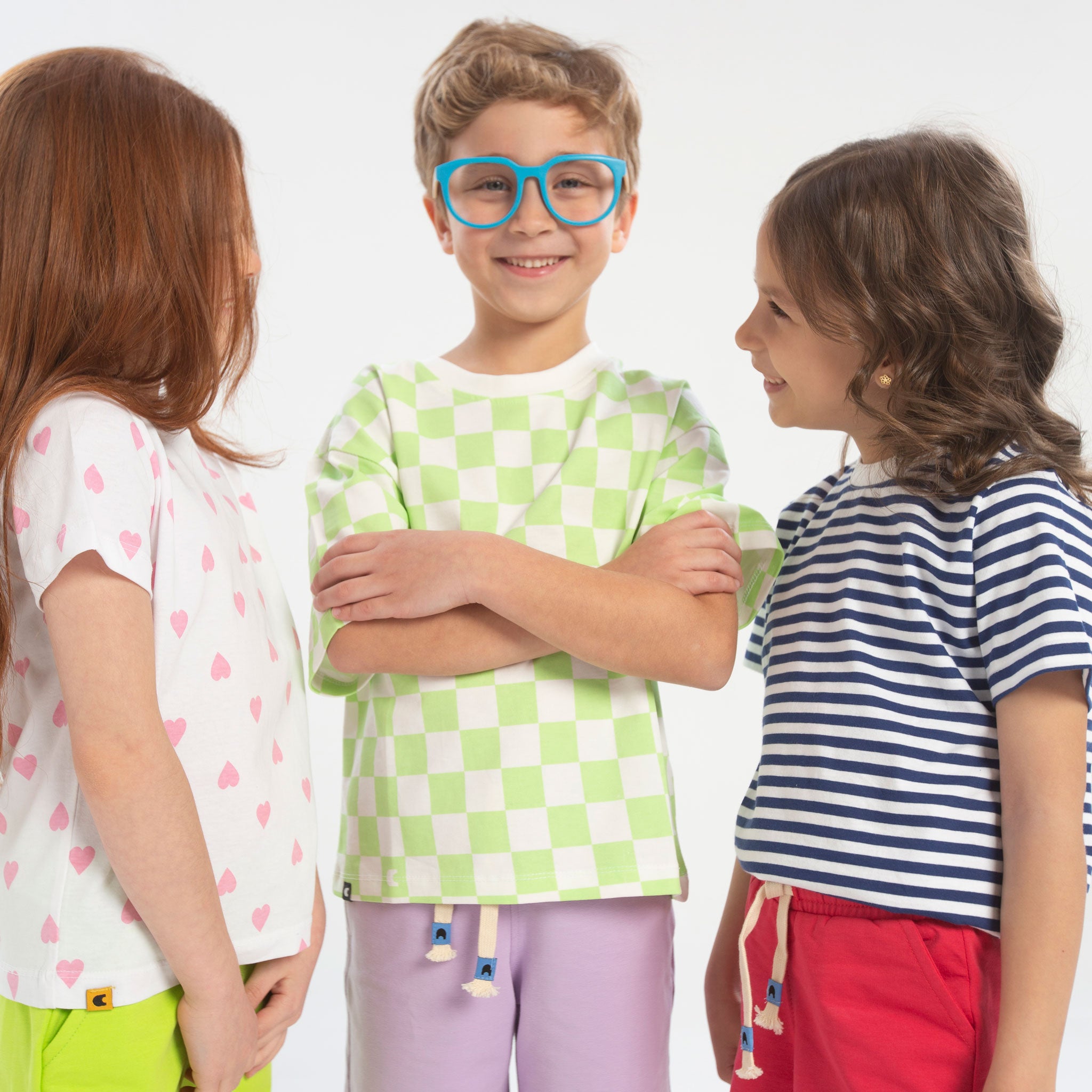 Checkerboard Oversized Tee