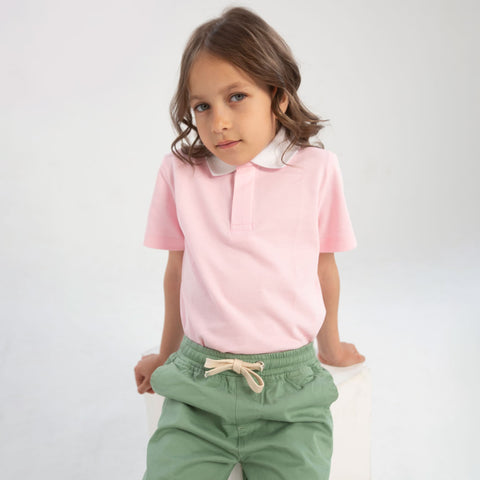 Contrast Collar Polo