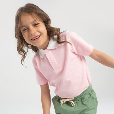 Contrast Collar Polo