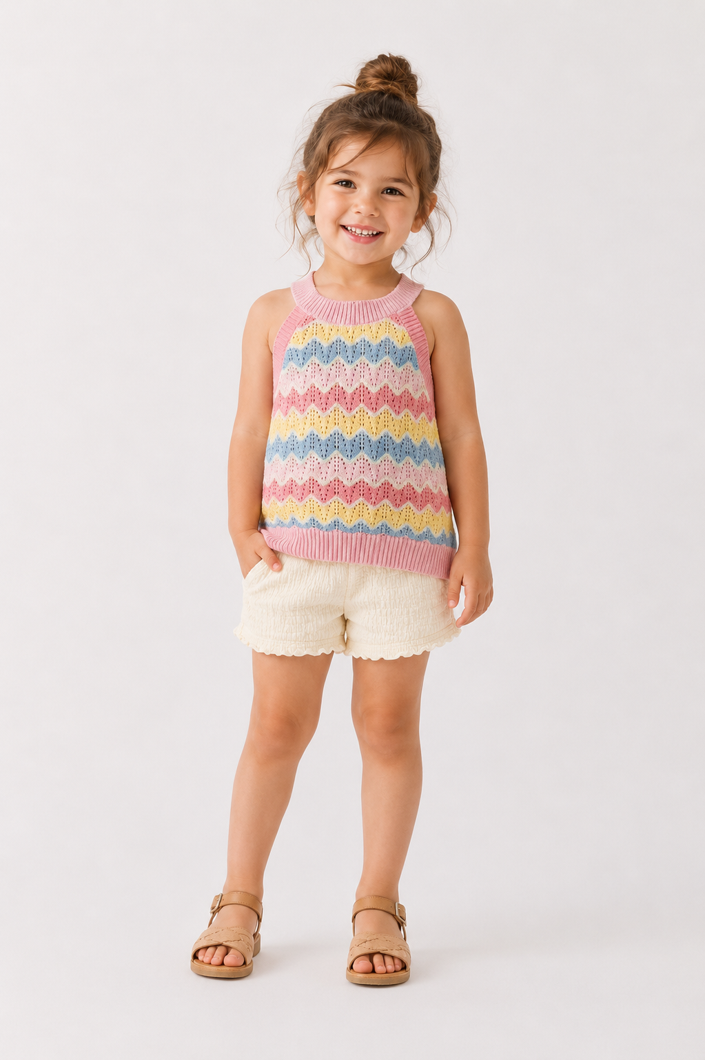 Knit Sleeveless Shirt (2-5)