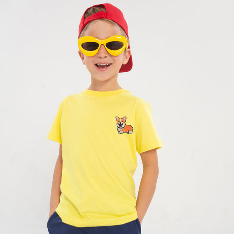 Little Corgi Embroidered Tee
